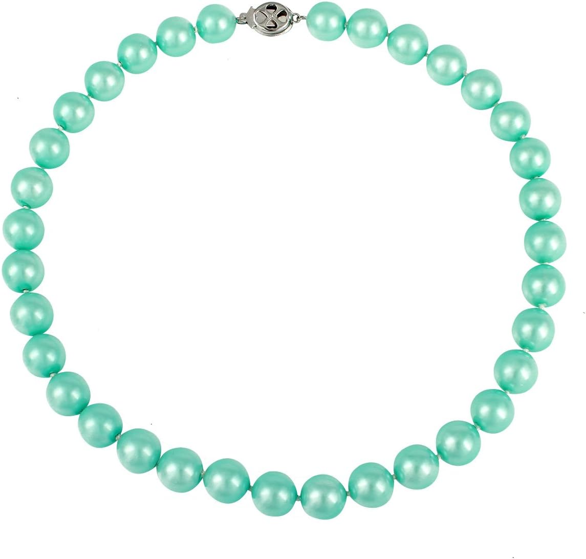12mm Beautiful Faux Pearl Necklace 17.5"