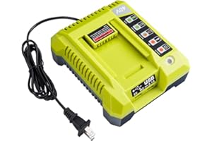 40V Charger for Ryobi Battery, Hipoke OP401 Lithium-ion Battery Charger for OP4015 OP4026 OP4026A OP4030 OP4040 OP4050 OP4050A OP4060 OP40261 OP40301 OP40401 OP40501 Ryobi 40V Lithium-ion Battery