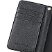 Wisdompro Wallet Case for Samsung Galaxy S5 Mini, PU Leather Flip Folio Protective Phone Case Cover with Magnetic Closure, Wrist Strap and Card Holder Slots for S5 Mini - Black