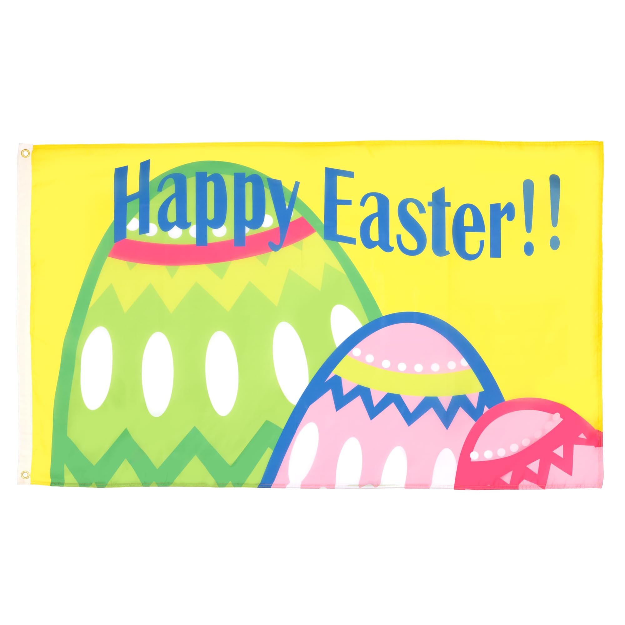 AZ FLAG - Happy Easter Flag - 3x5 Ft - 100D Polyester Happy Easter Banner with Two Metal Grommets - Fade Resistant - Vivid Colors - 3' x 5' Feet - 150x90 Cm