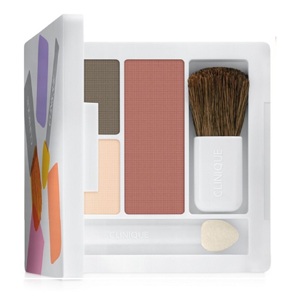 Clinique All About Shadow Duo ~ Jammin and Soft Pressed Powder Blush ~ New Clover with Make-up Bag