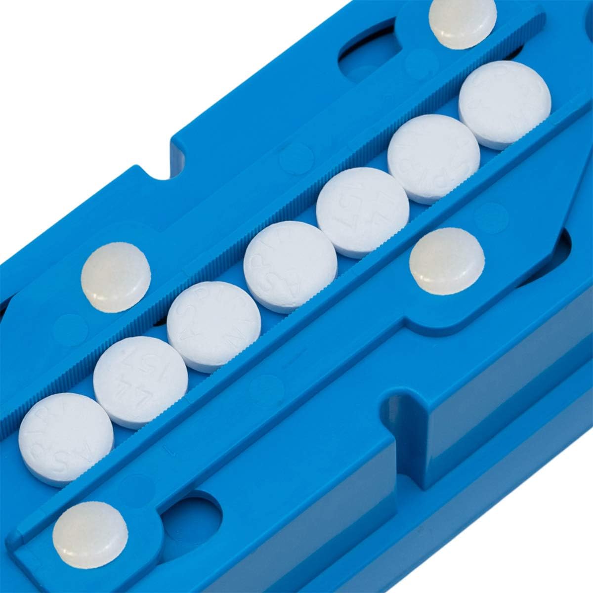 Multiple Pill Splitter. Original Patented Design, with Accurate Pill Alignment, Sturdy Cutting Blade and Blade Guard, for Splitting and Quartering Round or Oblong Pills.US Patent No. 9,827,165.: Health & Personal Care