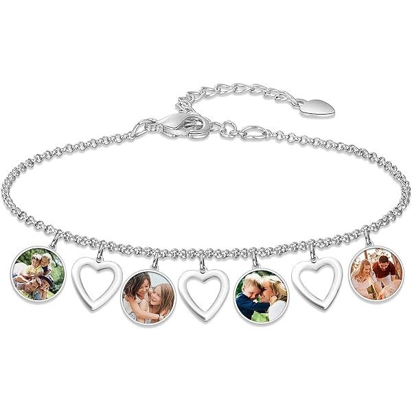Custom Photo Projection Bracelet - Personalized Picture Inside For Women, Men, Couples, Pets - View #11
