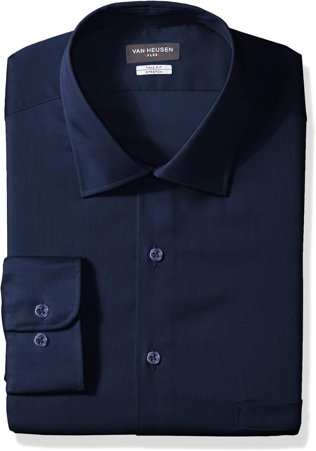 Van Heusen Men's TALL FIT Dress Shirt Flex Collar Stretch Solid (Big and Tall) at  Men’s Clothing store