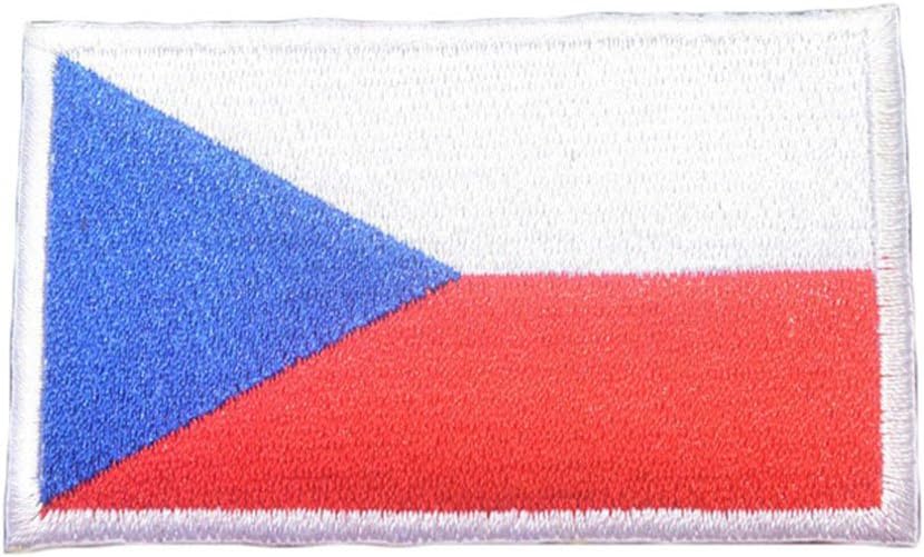 Embroidery Each Country's Flag Patch (3''X2'', Czech)