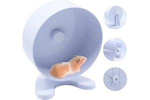 STINZGIE Hamster Wheel, 8.7" Super-Silent Exercise Wheels, Dual-Bearings Quiet Spinner Running Wheels, 3 Installation Methods, Fits Any Hamster Cage, Hamsters Toy for Dwarf Hamsters, Gerbils, and Small Pets.