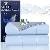 Vielit Cooling Comforter Queen Size for Hot Sleepers and Night Sweats, Luxury Lightweight Summer Comforter, Soft Double Sided Breathable Cooling Blankets,Q-Max>0.425,Machinewashable,90x90,Grey Blue