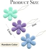 Gunwon Needle Threader Set 10pcs Flower Threaders Colorful for Hand Sewing view 2
