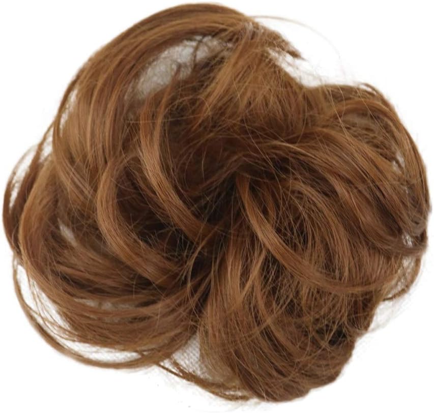 Clearance Messy Hair Scrunchies Hair Bun Extensions Curly Wavy Hair Pieces For Women Updo Ponytail Hair Extensions Hair Donut Hair Chignons Hair Accessories - Youngnet (D)