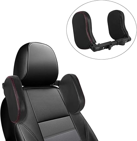 Amazon iwa ネックパッド 車用首枕 車用ネックパッド ヘッドレスト ネックピロー 車中泊 運転 出張 旅行 頭 首 肩サポート 工具不要 簡易取付 車 バイク 車 バイク