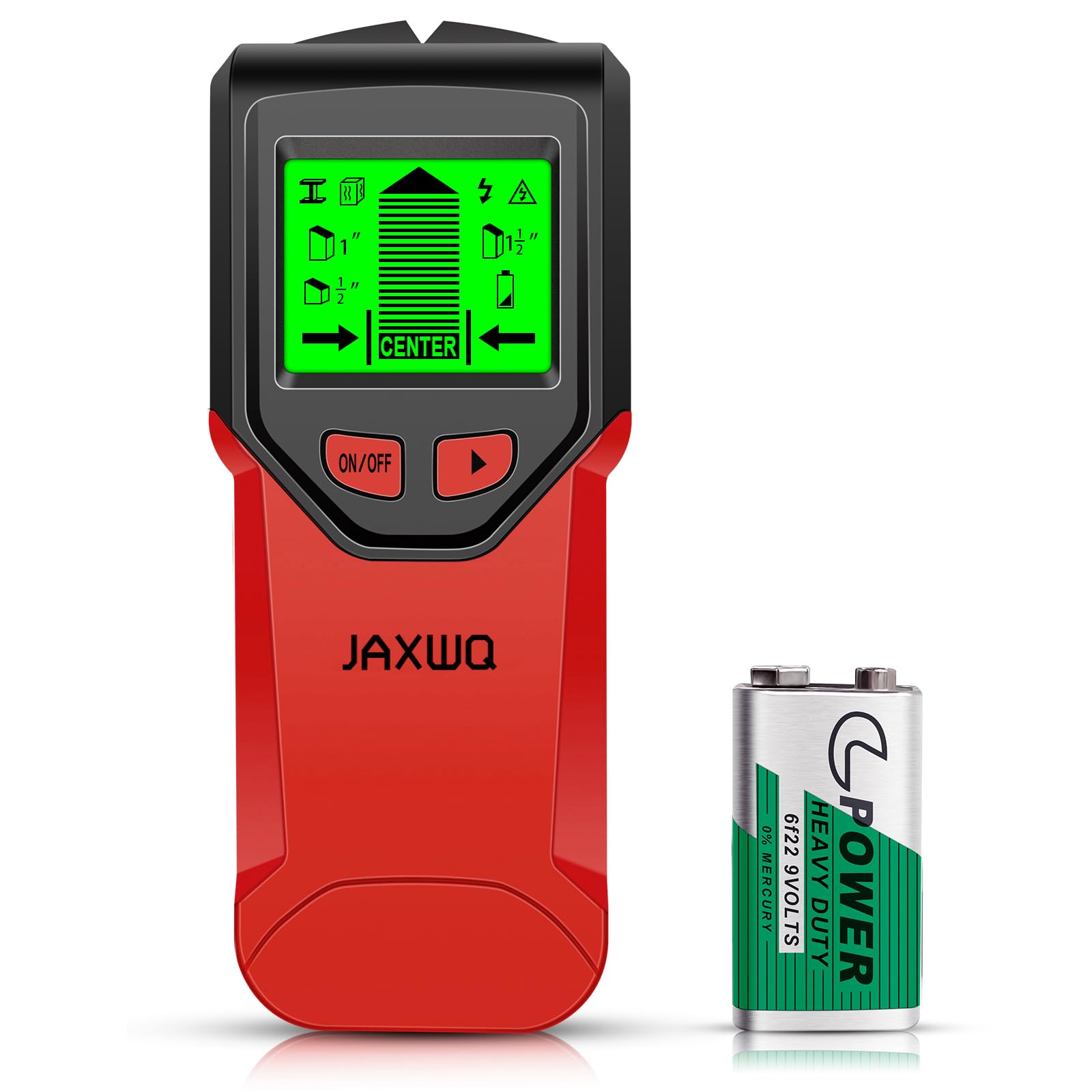 Stud Finder Wall Scanner - 5 in 1 Stud Finder Tool w/Smart Chip and HD LCD Display, Stud Detector Beam Finders for the Center and Edge of Wood AC Wire Metal Studs Joist Pipe (oceanic)