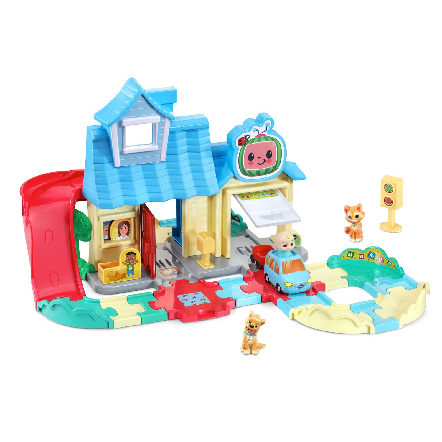 VTech CoComelon Go! Go! Smart Wheels JJ's House Track Set