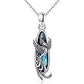 YYmqmq Cat/Jellyfish/Turtle/Seahorse Necklace 925 Sterling Silver Cute Animal Pendant Necklace Ocean Jewelry Birthday Gifts for Women Mom Girlfriend