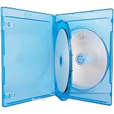 AcePlus Premium Blu-ray Triple 3-Disc Replacement Cases 12mm Thickness with Screen Printed Logo and Wrap Around Clear Plastic Sleeve (10-Pack)