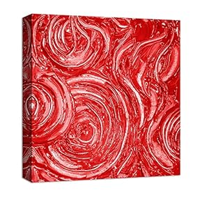 Canvas Wall Art Abstract Oil Painting Features Painting Artwork for Home Decor Framed - 12x12 inches