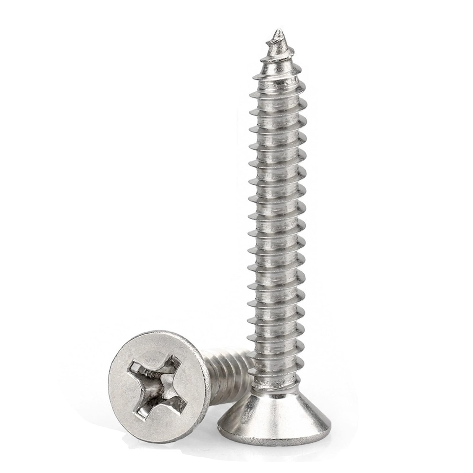 M3 Self Tapping Screws,Stainless Steel Wood Screws,Phillips Flat Head Screw,M3*40mm 70 Pieces And 30 Pieces Screw Anchors for Furniture, Woodworking, DIY Model Fixing.
