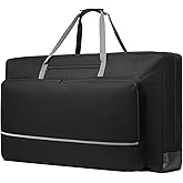 SLINRKE Cornhole Carrying Case Fits 4' x 2' Regulation Size Board, Heavy-Duty 900D Cornhole Boards Bag with Front Pockets and Padded Shoulder Strap for Cornhole Outdoor Games, Only Bag