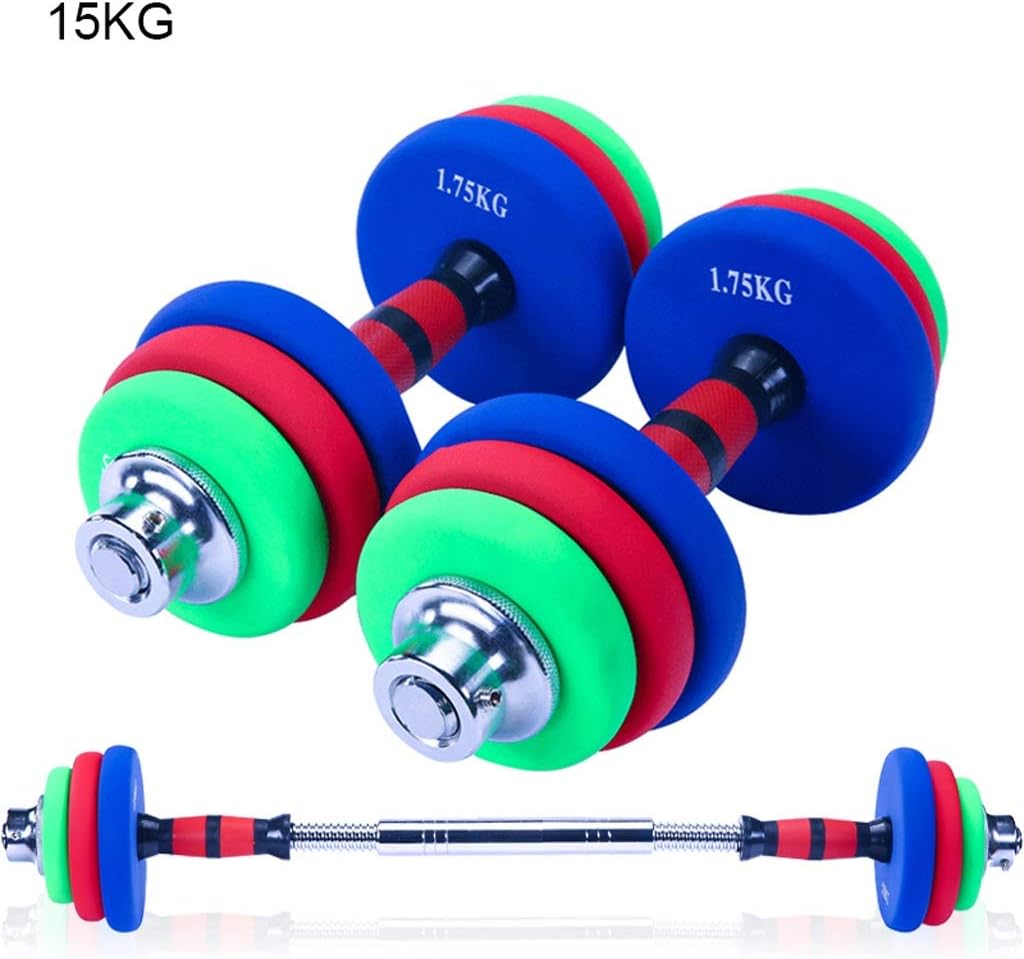 Amon Dumbbell Set with Adjustable Weights Hex Rubber Weights Workout Dumbbells Set Metal Ergonomic Handles Prevent Rolling and Injury for Home Gym Exercise Unisex (Color : 10KG)