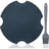 DanziX Air Fryer Trivets Silicone for Ninja Crispi, Hot Pads for Ninja Crispi Glass Air Fryer Accessories, Heat-Resistant, Protection for Countertop, Blue