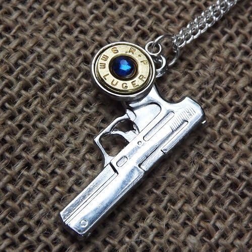 Brass 9mm gun bullet necklace | Bullet Jewelry