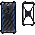 Zittop Universal Smart Phone Bumper Case Elastic Soft Silicone Cover for 5.2" Phones Size 4'' to 6.5'' inch Case (Black)