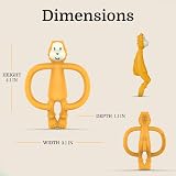 Matchstick Monkey Lion Teether Baby Toy 3 Months Plus Dental Gums Comfort view 6