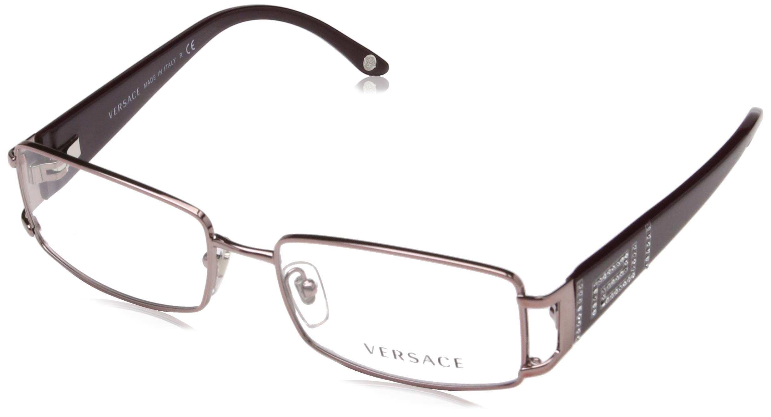 versace rectangle eyeglasses