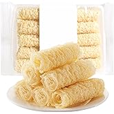 Bean curd roll, Piel de tofu seca,Rollos de piel de tofu crujiente, Tofu skin, Bean skin Roll, Bean coat Roll, 4.23oz bag (10