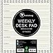 Ebony and Ivory Weekly Desk Pad by 