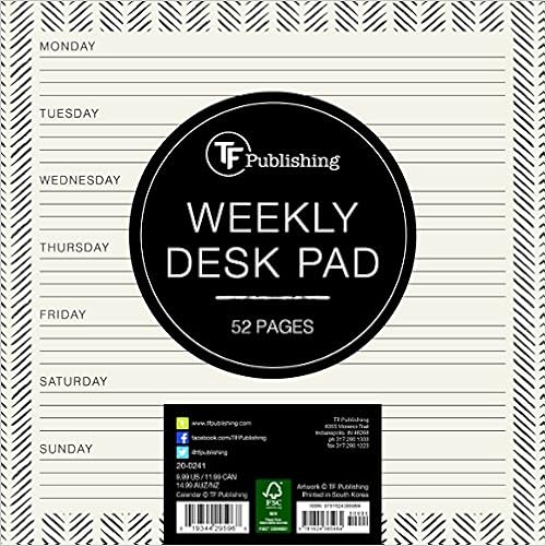 Ebony and Ivory Weekly Desk Pad, by TF Publishing Ebony and Ivory Weekly Desk Pad, by TF Publishing