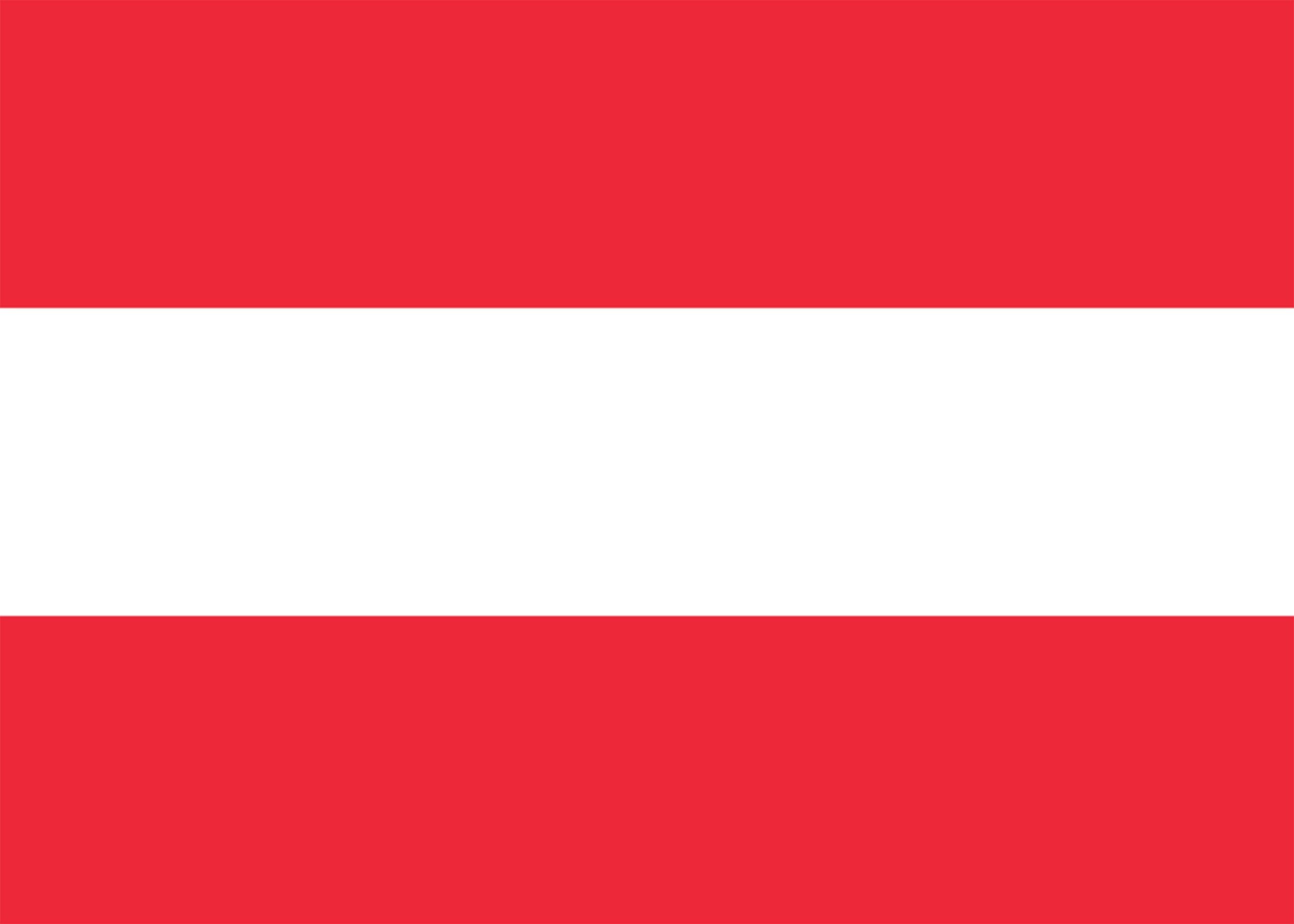 Austria - World Country National Flags - Rectangle Refrigerator Magnet