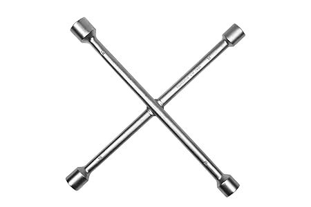 Taparia CW7981 Steel (17 x 19 mm, 18 x 21 mm) Cross Rim Wrench (Silver)