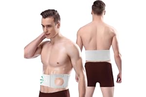 JFHNMLW Ostomy Belt, Adjustable Stoma Support Belt, Universal Ileostomy Colostomy Belt Protection Ostomy Bag, Colostomy Bag, Ileostomy Bag Ostomy Supplies (M)