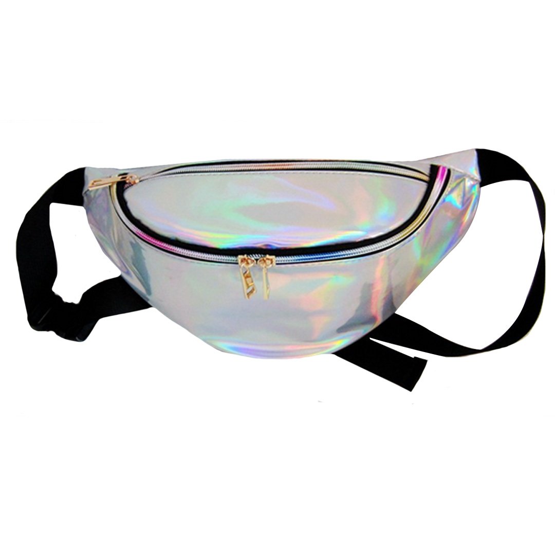 Millya Hologram Fanny Pack Bum Bags Running Belt Laser Fanny Pack Perfect for Raves and Festivals
