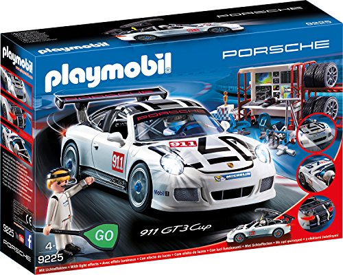PLAYMOBIL Porsche 9225 Porsche 911 GT3 Cup, ab 4 Jahren inkl. Lichteffekten und viel Zubehör