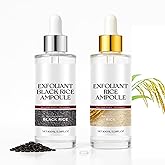 (2Pcs) Black and White Rice Peeling, New Soft Rice Exfoliating Face and Body, Black and White Rice Exfoliant for All Skin Types, Gentle Peel and Deep Hydration