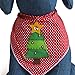 Tail Trends Christmas Dog Bandanas Christmas Tree Designer Appliques 100% Cotton