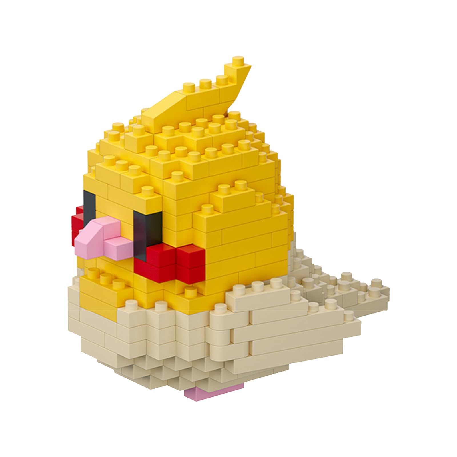 NOOLY Parrot Micro Building Bricks Kit Bird Thmed Blocks Set Decoration for Home and Office WKLJM-01 237Pcs (Yellow) 8914