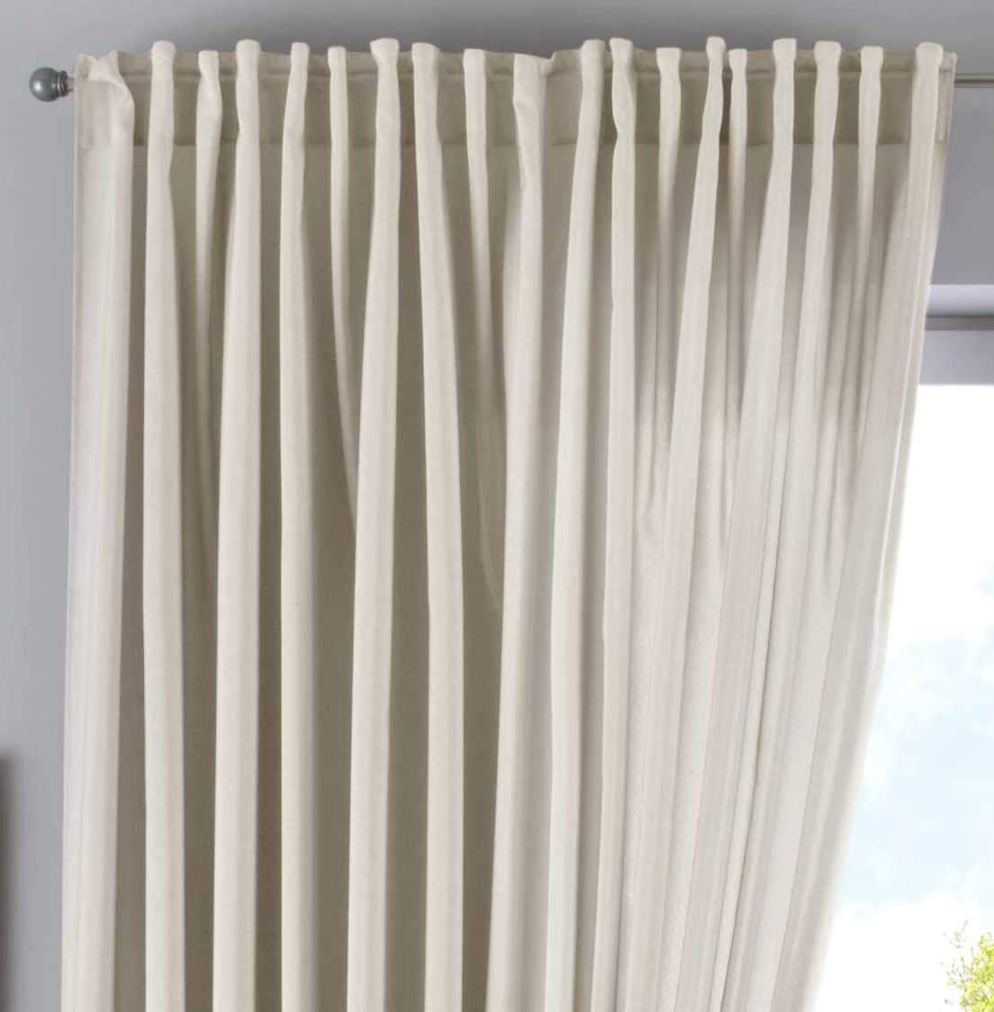 Gardinenbox Cationic Jena Curtain Box Hidden Loops Opaque Linen Look Mottled Curtain Tape with Tie Backs 100% Polyester Sand Height 250 x Width 300 cm
