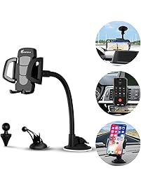 Car Phone Mount, Vansky 3-in-1 Universal Phone Holder Cell Phone Car Air Vent Holder Dashboard Mount Windshield Mount for iPhone 7 Plus,8 Plus,X,7,6S,6,Samsung Galaxy Note S6 S7 and More