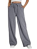 Trendy Queen Womens Wide Leg Sweatpants High