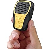 INGA Wearable Bluetooth Speaker, IP67 Waterproof Clip-on Mini Portable Speakers, Wireless Clip Speaker with Built-in Mic, Hands-Free Music and Calls for Work/Riding/Golf/Outdoor(Yellow)