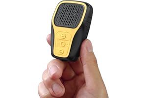 INGA Wearable Bluetooth Speaker, IP67 Waterproof Clip-on Mini Portable Speakers, Wireless Clip Speaker with Built-in Mic, Hands-Free Music and Calls for Work/Riding/Golf/Outdoor(Yellow)