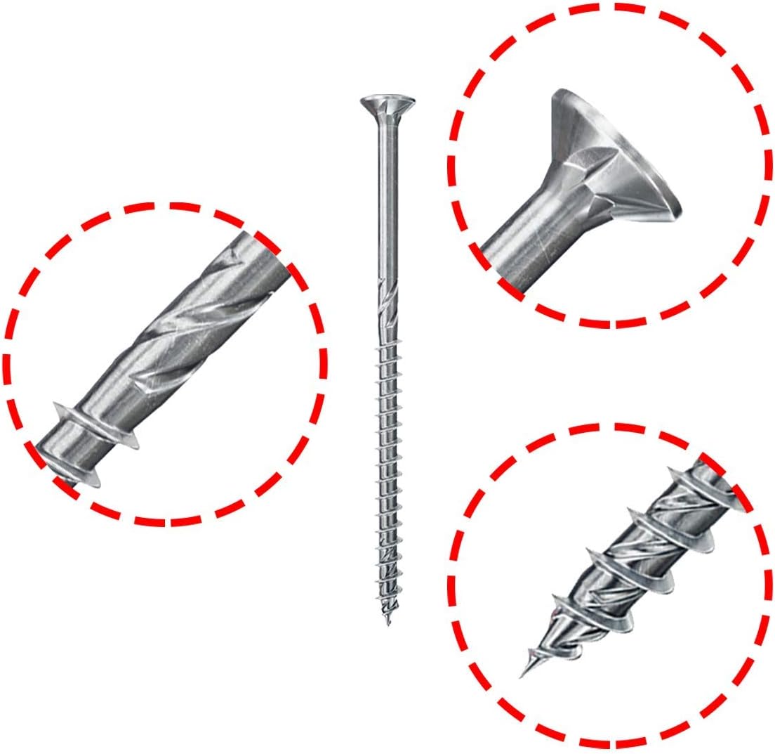 fischer 670422 FPF Power-Fast II 5.0 x 60mm Chipboard Wood Screws, Countersunk Head with Phillips, Partial Thread - Image 3