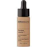 Dermablend Flawless Creator Multi-Use Liquid Foundation Makeup, Full Coverage Lightweight Buildable Foundation, Natural Finish, 1 Fl oz.