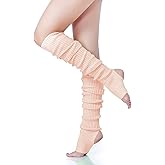 v28 Long Leg Warmer, Women’s Men 80s Party Ribbed Knit Dance Sports