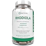 Natural Rhodiola Rosea Supplement – 120 CAPS, 500mg, 3% Rosavins 1% Salidroside, Full 4-Month Supply, Bioperine, Focus Mood B