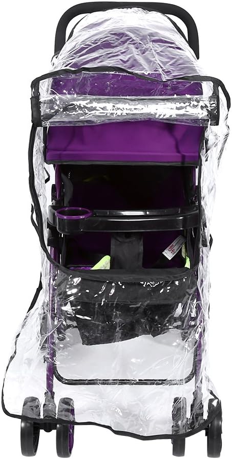 Baby Universal Waterproof Rain Cover with Zippers Wind Snow Dust Transparent Shield Infant Pram Stroller Pushchair Breathable Accessories - Image 4