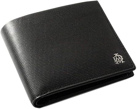 Amazon ダンヒル 財布 二つ折り財布 メンズ 二つ折り財布 小銭入れ付 L2ae32a Blk Engine Turn 並行輸入品 Dunhill ダンヒル シューズ バッグ