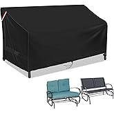 Loenel Outdoor Loveseat Cover, 2-Person Waterproof Patio Glider Covers for Outdoor Furniture Glider Bench Cover Patio Loveseat Cover Swing Sofa Furniture Covers - 48" L X 28" W X 35" H